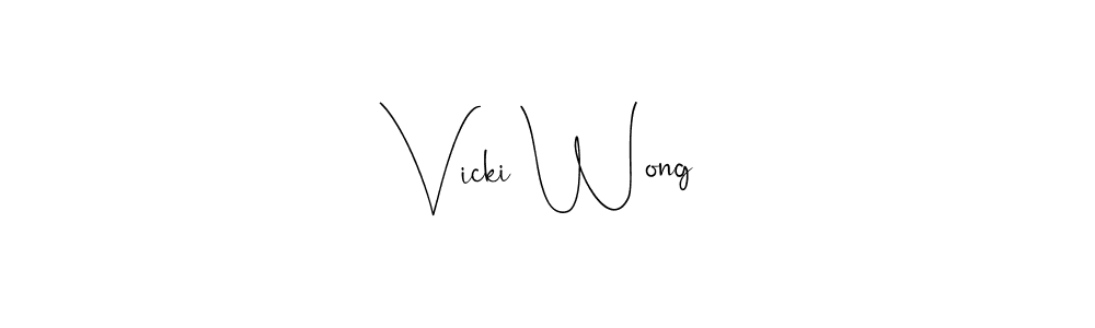 Also we have Vicki Wong name is the best signature style. Create professional handwritten signature collection using Andilay-7BmLP autograph style. Vicki Wong signature style 4 images and pictures png