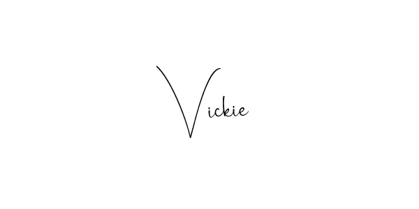 Make a beautiful signature design for name Vickie. Use this online signature maker to create a handwritten signature for free. Vickie signature style 4 images and pictures png