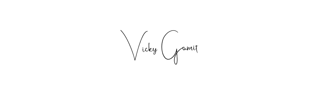 You can use this online signature creator to create a handwritten signature for the name Vicky Gamit. This is the best online autograph maker. Vicky Gamit signature style 4 images and pictures png