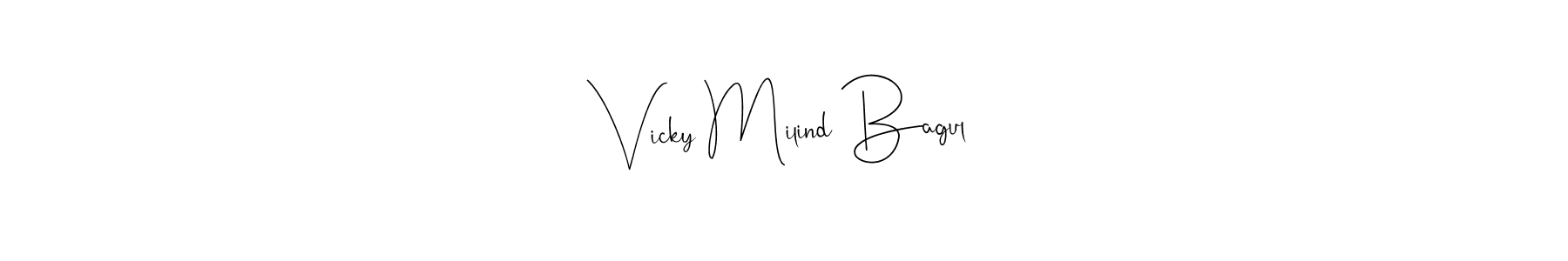 Here are the top 10 professional signature styles for the name Vicky Milind Bagul. These are the best autograph styles you can use for your name. Vicky Milind Bagul signature style 4 images and pictures png