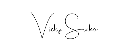 This is the best signature style for the Vicky Sinha name. Also you like these signature font (Andilay-7BmLP). Mix name signature. Vicky Sinha signature style 4 images and pictures png