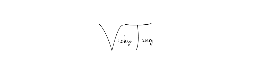 Check out images of Autograph of Vicky Tang name. Actor Vicky Tang Signature Style. Andilay-7BmLP is a professional sign style online. Vicky Tang signature style 4 images and pictures png