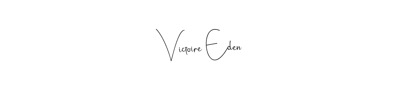 Make a short Victoire Eden signature style. Manage your documents anywhere anytime using Andilay-7BmLP. Create and add eSignatures, submit forms, share and send files easily. Victoire Eden signature style 4 images and pictures png