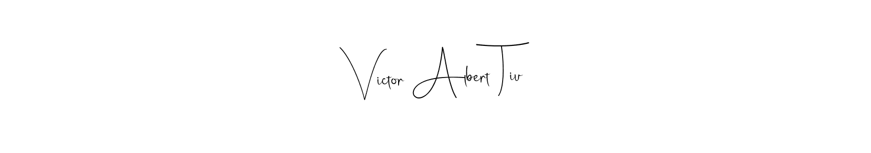 Use a signature maker to create a handwritten signature online. With this signature software, you can design (Andilay-7BmLP) your own signature for name Victor Albert Tiu. Victor Albert Tiu signature style 4 images and pictures png