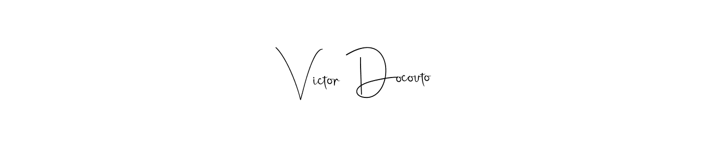 Once you've used our free online signature maker to create your best signature Andilay-7BmLP style, it's time to enjoy all of the benefits that Victor Docouto name signing documents. Victor Docouto signature style 4 images and pictures png