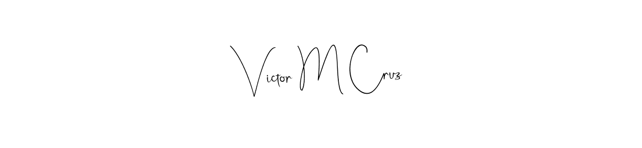 Also You can easily find your signature by using the search form. We will create Victor M Cruz name handwritten signature images for you free of cost using Andilay-7BmLP sign style. Victor M Cruz signature style 4 images and pictures png