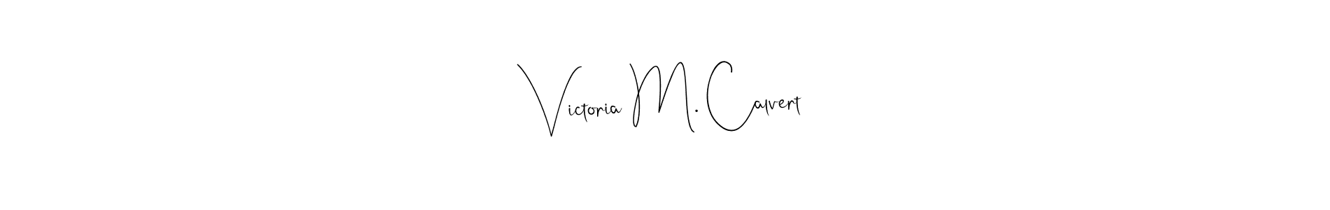 How to Draw Victoria M. Calvert signature style? Andilay-7BmLP is a latest design signature styles for name Victoria M. Calvert. Victoria M. Calvert signature style 4 images and pictures png