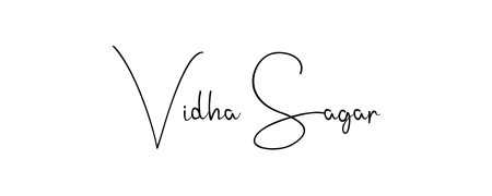 Download transparent PNG signature for name Vidha Sagar styled with Andilay-7BmLP font. Ready to paste directly into PDF and Word agreements. Vidha Sagar signature style 4 images and pictures png