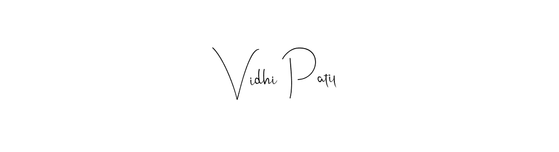 This is the best signature style for the Vidhi Patil name. Also you like these signature font (Andilay-7BmLP). Mix name signature. Vidhi Patil signature style 4 images and pictures png