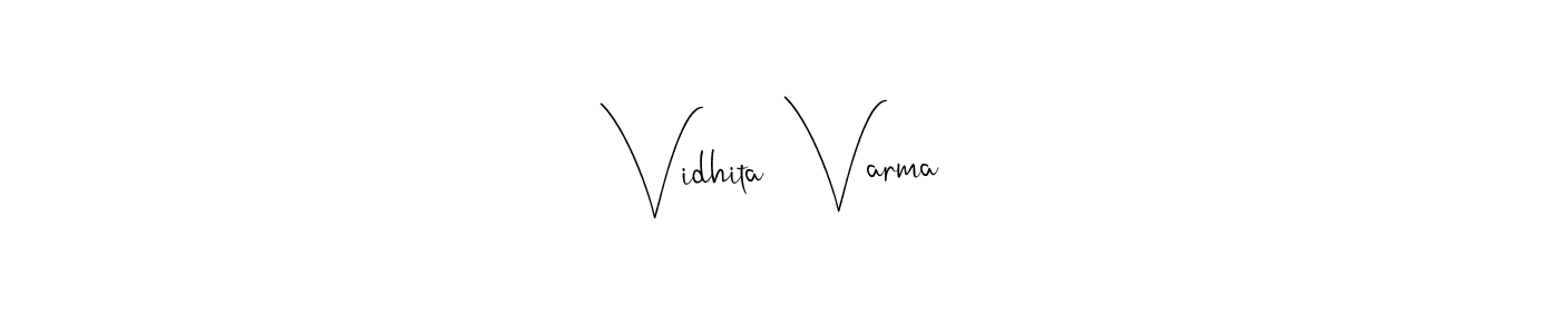 Also we have Vidhita  Varma name is the best signature style. Create professional handwritten signature collection using Andilay-7BmLP autograph style. Vidhita  Varma signature style 4 images and pictures png