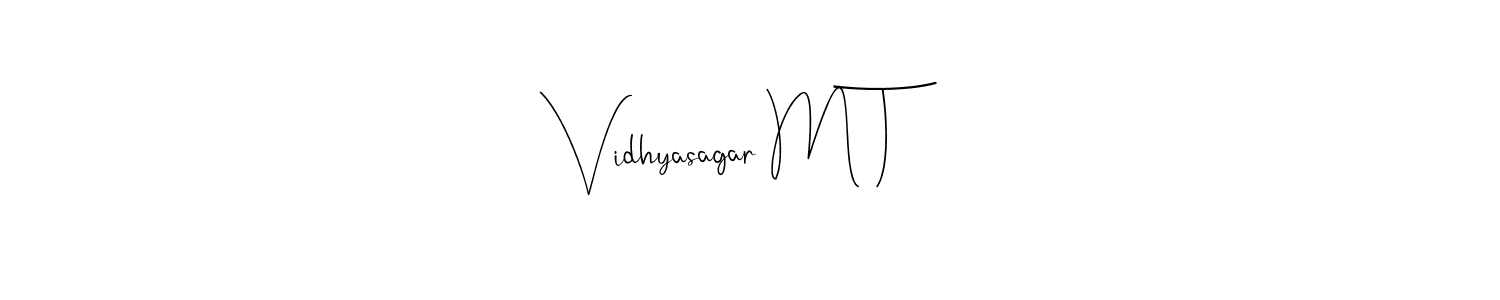 Similarly Andilay-7BmLP is the best handwritten signature design. Signature creator online .You can use it as an online autograph creator for name Vidhyasagar M T. Vidhyasagar M T signature style 4 images and pictures png