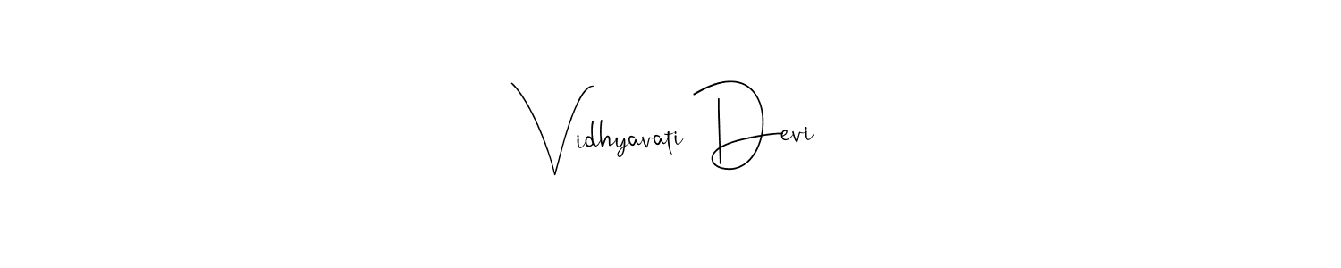 Also You can easily find your signature by using the search form. We will create Vidhyavati Devi name handwritten signature images for you free of cost using Andilay-7BmLP sign style. Vidhyavati Devi signature style 4 images and pictures png