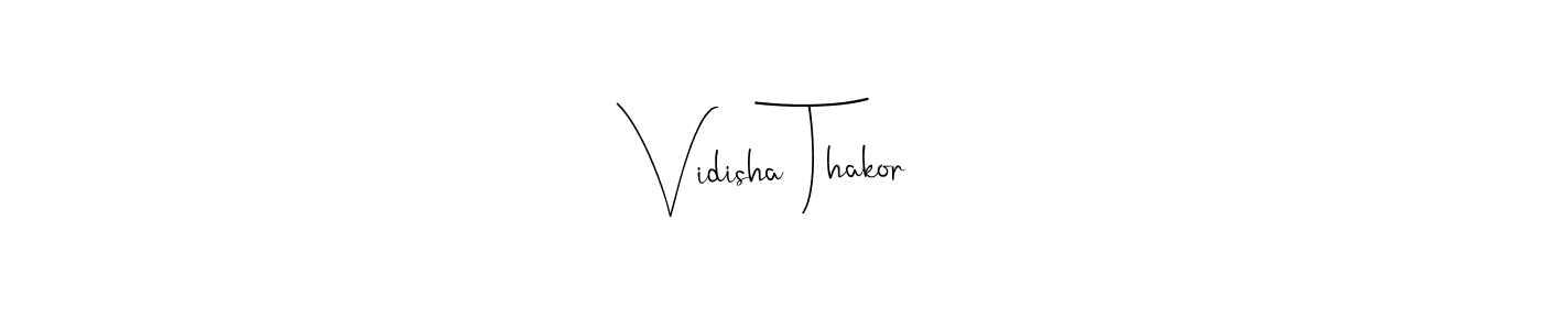 This is the best signature style for the Vidisha Thakor name. Also you like these signature font (Andilay-7BmLP). Mix name signature. Vidisha Thakor signature style 4 images and pictures png