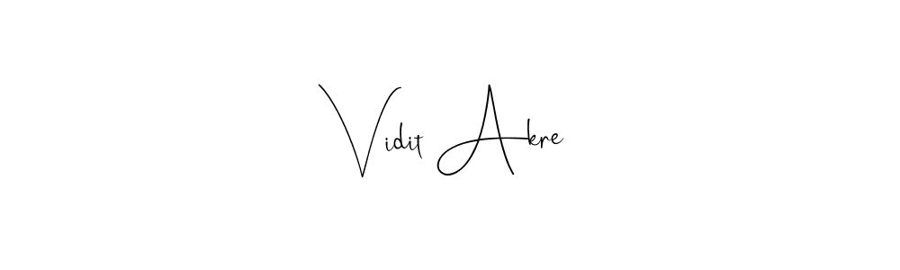 Here are the top 10 professional signature styles for the name Vidit Akre. These are the best autograph styles you can use for your name. Vidit Akre signature style 4 images and pictures png
