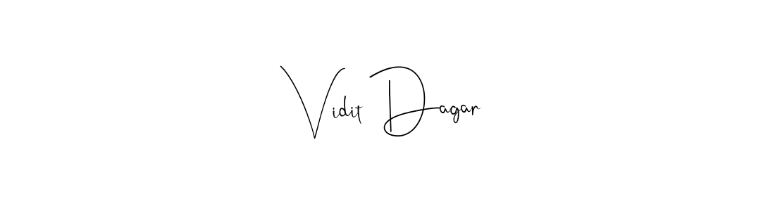 Vidit Dagar stylish signature style. Best Handwritten Sign (Andilay-7BmLP) for my name. Handwritten Signature Collection Ideas for my name Vidit Dagar. Vidit Dagar signature style 4 images and pictures png