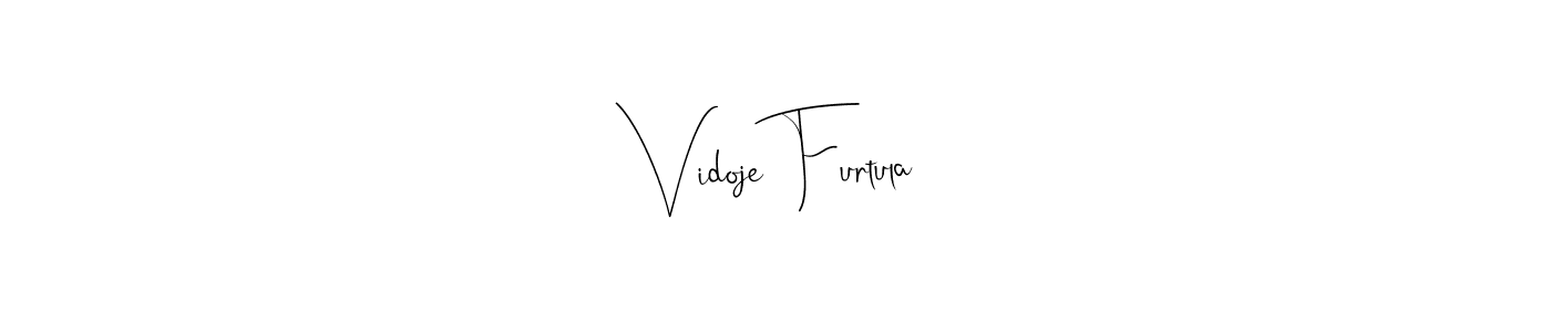 Make a beautiful signature design for name Vidoje Furtula. Use this online signature maker to create a handwritten signature for free. Vidoje Furtula signature style 4 images and pictures png