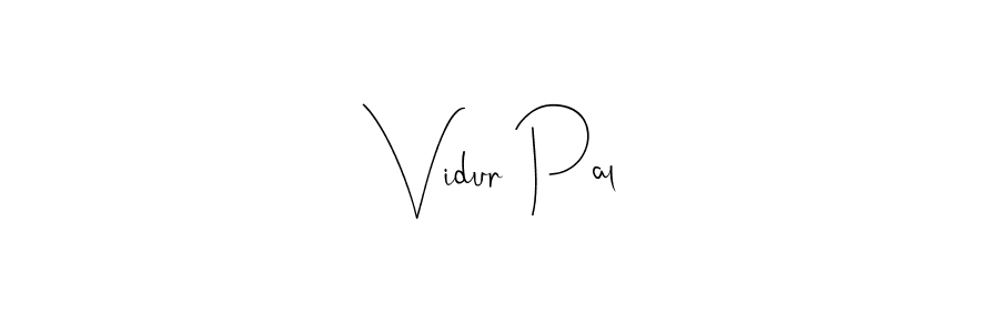 Design your own signature with our free online signature maker. With this signature software, you can create a handwritten (Andilay-7BmLP) signature for name Vidur Pal. Vidur Pal signature style 4 images and pictures png