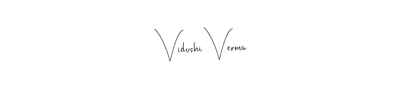 Use a signature maker to create a handwritten signature online. With this signature software, you can design (Andilay-7BmLP) your own signature for name Vidushi Verma. Vidushi Verma signature style 4 images and pictures png