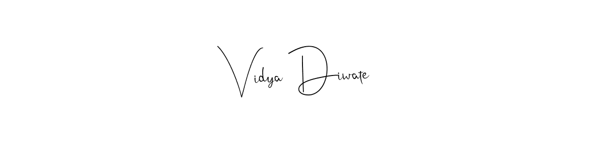 How to make Vidya Diwate signature? Andilay-7BmLP is a professional autograph style. Create handwritten signature for Vidya Diwate name. Vidya Diwate signature style 4 images and pictures png