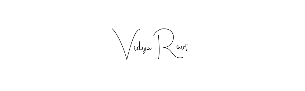 if you are searching for the best signature style for your name Vidya Raut. so please give up your signature search. here we have designed multiple signature styles  using Andilay-7BmLP. Vidya Raut signature style 4 images and pictures png