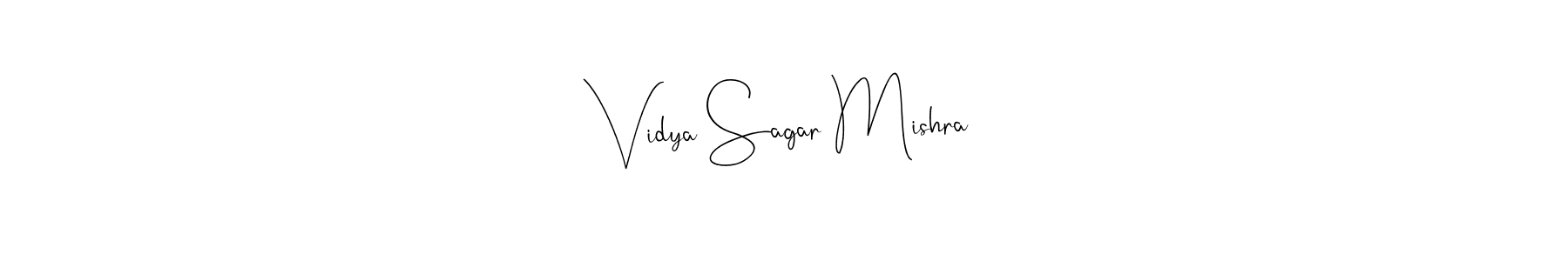 Make a beautiful signature design for name Vidya Sagar Mishra. With this signature (Andilay-7BmLP) style, you can create a handwritten signature for free. Vidya Sagar Mishra signature style 4 images and pictures png