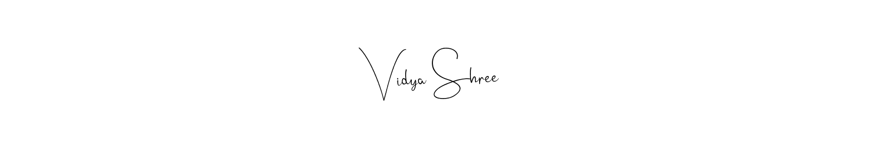 Vidya Shree❤️ stylish signature style. Best Handwritten Sign (Andilay-7BmLP) for my name. Handwritten Signature Collection Ideas for my name Vidya Shree❤️. Vidya Shree❤️ signature style 4 images and pictures png