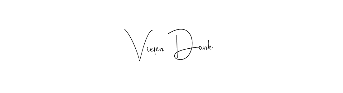 Here are the top 10 professional signature styles for the name Vielen Dank. These are the best autograph styles you can use for your name. Vielen Dank signature style 4 images and pictures png