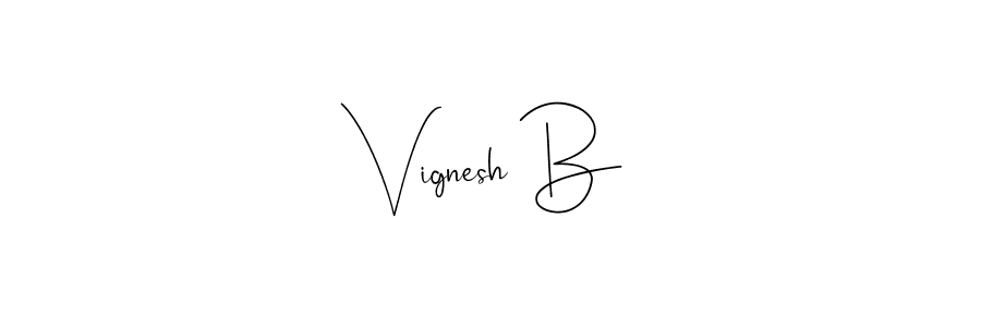 Make a beautiful signature design for name Vignesh B. Use this online signature maker to create a handwritten signature for free. Vignesh B signature style 4 images and pictures png