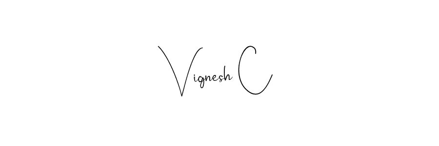 How to Draw Vignesh C signature style? Andilay-7BmLP is a latest design signature styles for name Vignesh C. Vignesh C signature style 4 images and pictures png