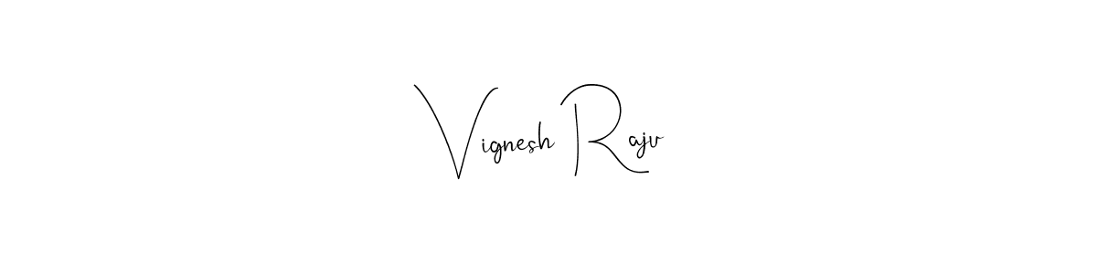 The best way (Andilay-7BmLP) to make a short signature is to pick only two or three words in your name. The name Vignesh Raju include a total of six letters. For converting this name. Vignesh Raju signature style 4 images and pictures png