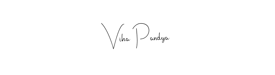 Also You can easily find your signature by using the search form. We will create Viha Pandya name handwritten signature images for you free of cost using Andilay-7BmLP sign style. Viha Pandya signature style 4 images and pictures png