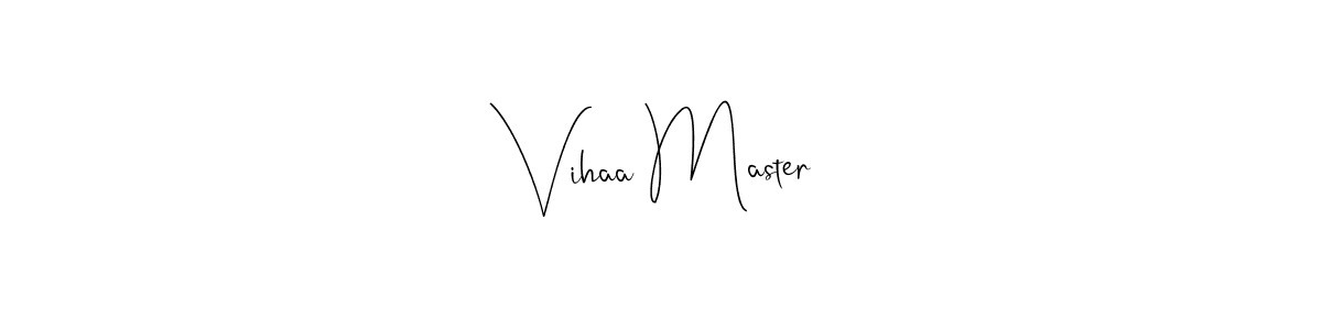 Andilay-7BmLP is a professional signature style that is perfect for those who want to add a touch of class to their signature. It is also a great choice for those who want to make their signature more unique. Get Vihaa Master name to fancy signature for free. Vihaa Master signature style 4 images and pictures png