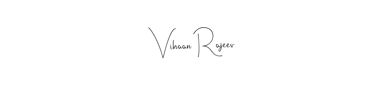 See photos of Vihaan Rajeev official signature by Spectra . Check more albums & portfolios. Read reviews & check more about Andilay-7BmLP font. Vihaan Rajeev signature style 4 images and pictures png