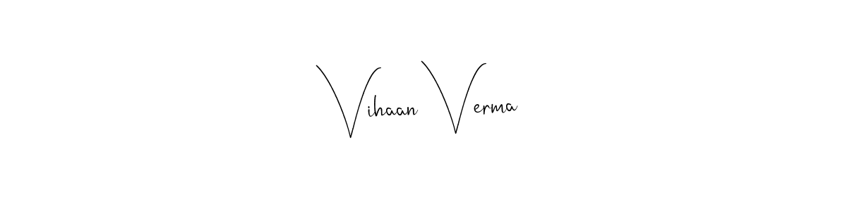 Make a beautiful signature design for name Vihaan Verma. Use this online signature maker to create a handwritten signature for free. Vihaan Verma signature style 4 images and pictures png