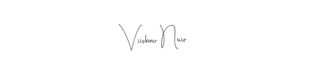 You should practise on your own different ways (Andilay-7BmLP) to write your name (Viishnu Nair) in signature. don't let someone else do it for you. Viishnu Nair signature style 4 images and pictures png