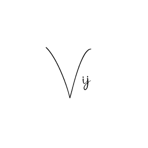 Design your own signature with our free online signature maker. With this signature software, you can create a handwritten (Andilay-7BmLP) signature for name Vij. Vij signature style 4 images and pictures png