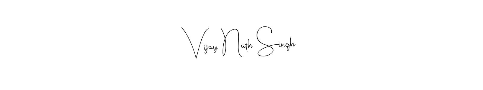 Make a beautiful signature design for name Vijay Nath Singh. With this signature (Andilay-7BmLP) style, you can create a handwritten signature for free. Vijay Nath Singh signature style 4 images and pictures png