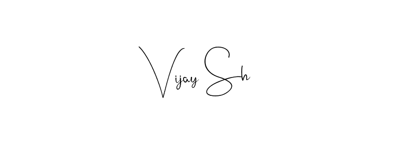 Make a beautiful signature design for name Vijay Sh. Use this online signature maker to create a handwritten signature for free. Vijay Sh signature style 4 images and pictures png