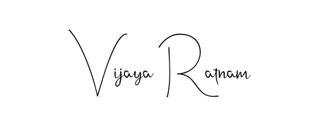 Generate high-definition signature styles for Vijaya Ratnam. The Andilay-7BmLP typeface ensures crisp legibility and sophisticated design. Vijaya Ratnam signature style 4 images and pictures png