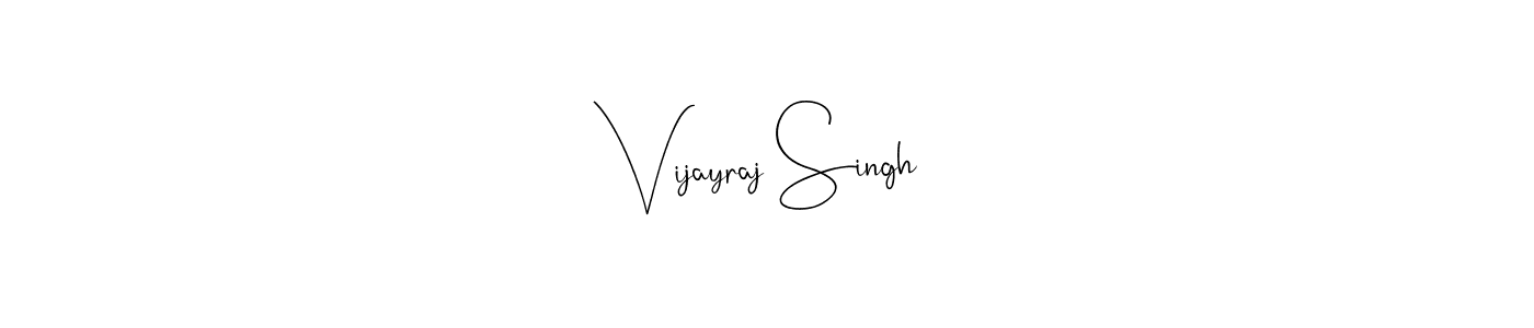 Create a beautiful signature design for name Vijayraj Singh. With this signature (Andilay-7BmLP) fonts, you can make a handwritten signature for free. Vijayraj Singh signature style 4 images and pictures png