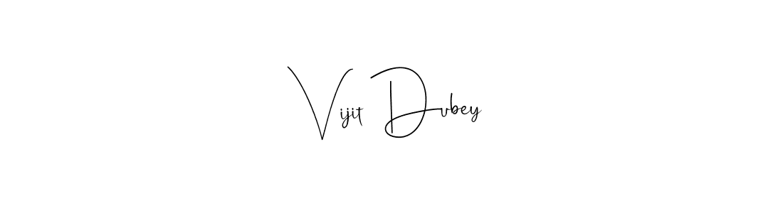 Create a beautiful signature design for name Vijit Dubey. With this signature (Andilay-7BmLP) fonts, you can make a handwritten signature for free. Vijit Dubey signature style 4 images and pictures png