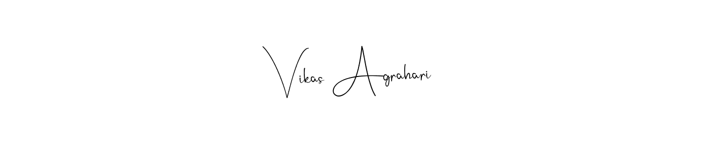 Also we have Vikas Agrahari name is the best signature style. Create professional handwritten signature collection using Andilay-7BmLP autograph style. Vikas Agrahari signature style 4 images and pictures png