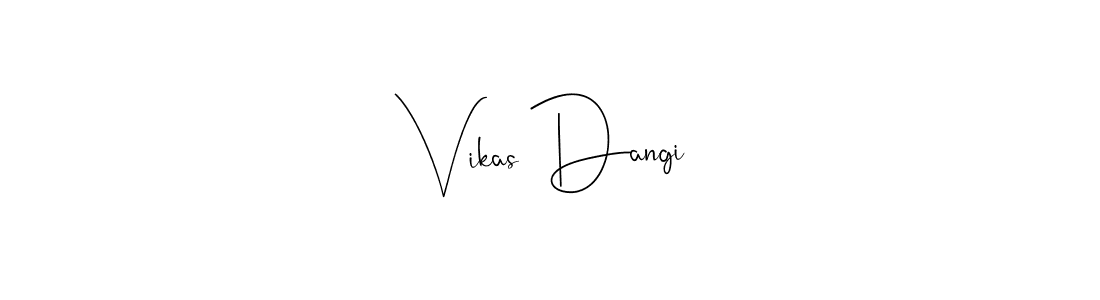 Vikas Dangi stylish signature style. Best Handwritten Sign (Andilay-7BmLP) for my name. Handwritten Signature Collection Ideas for my name Vikas Dangi. Vikas Dangi signature style 4 images and pictures png