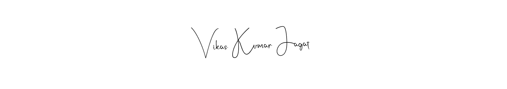 Also You can easily find your signature by using the search form. We will create Vikas Kumar Jagat name handwritten signature images for you free of cost using Andilay-7BmLP sign style. Vikas Kumar Jagat signature style 4 images and pictures png