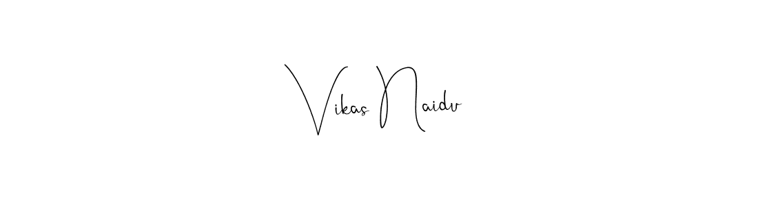 The best way (Andilay-7BmLP) to make a short signature is to pick only two or three words in your name. The name Vikas Naidu include a total of six letters. For converting this name. Vikas Naidu signature style 4 images and pictures png