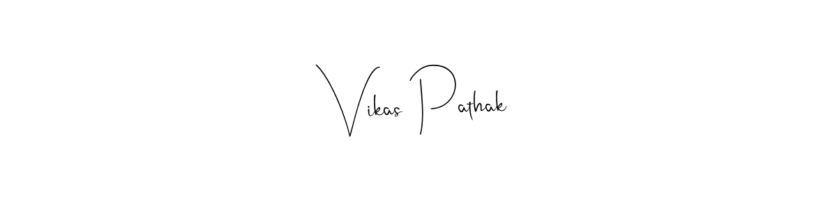 Andilay-7BmLP is a professional signature style that is perfect for those who want to add a touch of class to their signature. It is also a great choice for those who want to make their signature more unique. Get Vikas Pathak name to fancy signature for free. Vikas Pathak signature style 4 images and pictures png