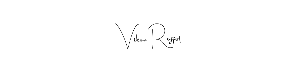 if you are searching for the best signature style for your name Vikas Rajput. so please give up your signature search. here we have designed multiple signature styles  using Andilay-7BmLP. Vikas Rajput signature style 4 images and pictures png