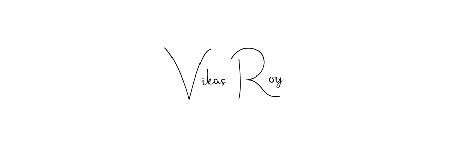 Make a beautiful signature design for name Vikas Roy. With this signature (Andilay-7BmLP) style, you can create a handwritten signature for free. Vikas Roy signature style 4 images and pictures png