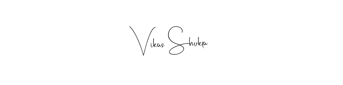 Use a signature maker to create a handwritten signature online. With this signature software, you can design (Andilay-7BmLP) your own signature for name Vikas Shukla. Vikas Shukla signature style 4 images and pictures png