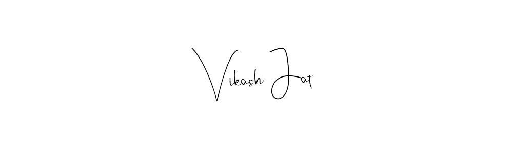 You should practise on your own different ways (Andilay-7BmLP) to write your name (Vikash Jat) in signature. don't let someone else do it for you. Vikash Jat signature style 4 images and pictures png